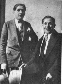 Alejandro Romero y su manager Roberto Parra.